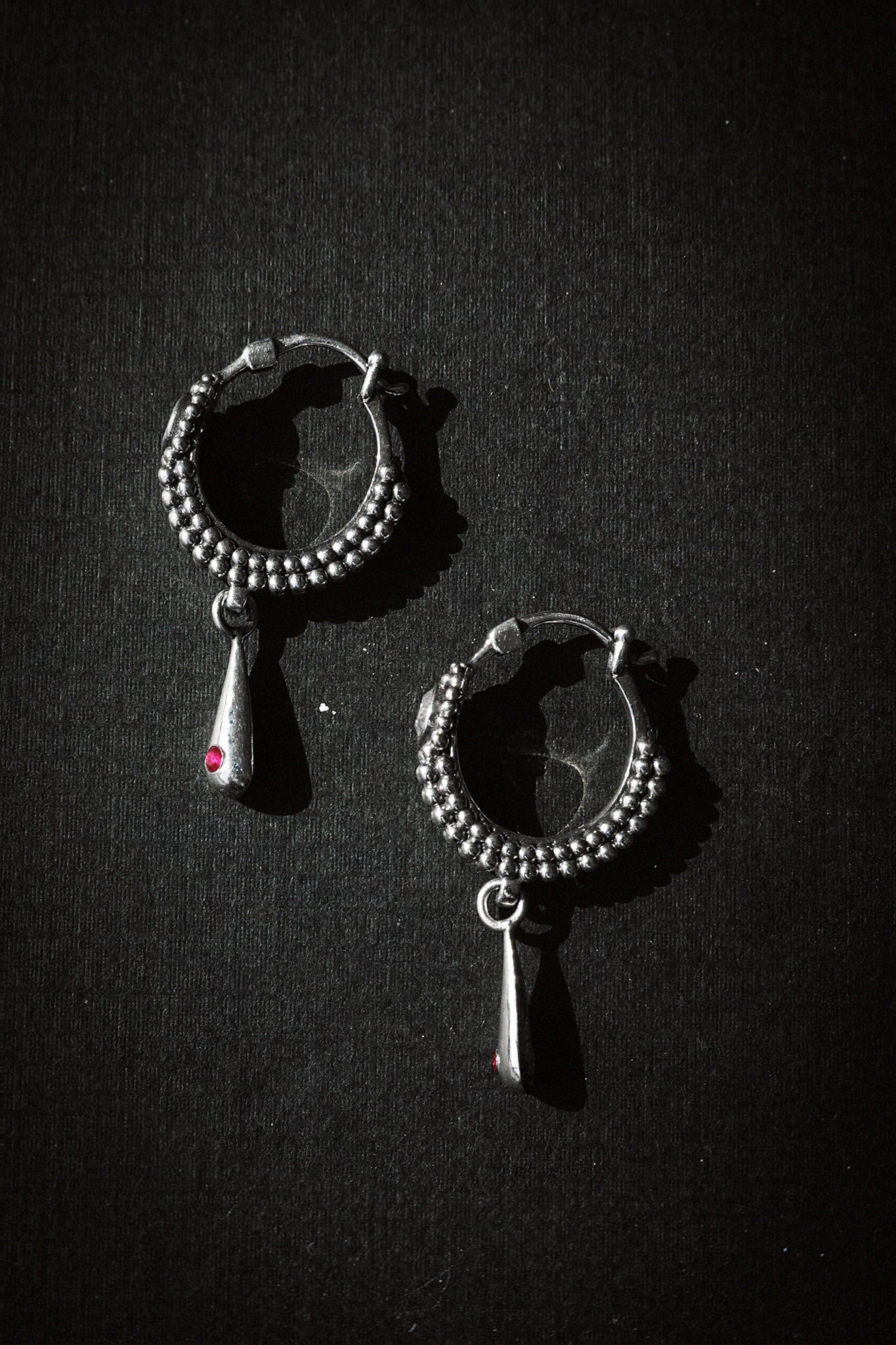 N225 – Moonstone Earrings with Micro Granulation