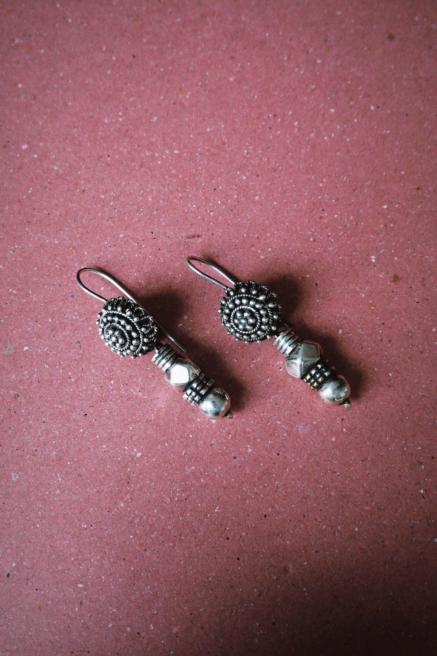 N238 – Phool Vedla Handmade 925 Silver Earrings