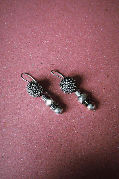 N238 – Phool Vedla Handmade 925 Silver Earrings