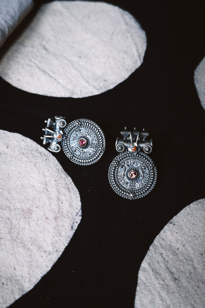 N95 -Mangal Earrings with Pink Tourmaline