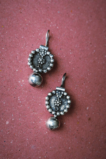 N240 – Mogra Handmade 925 Silver Earrings
