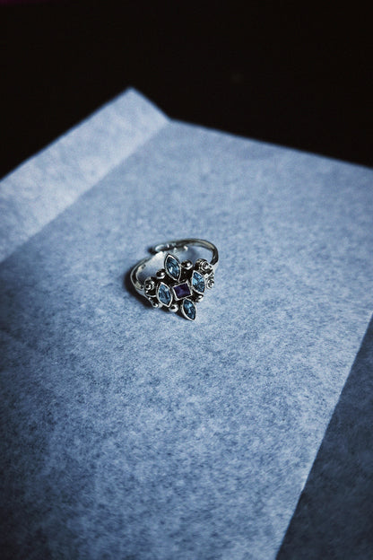 N235- Meher Rani 925 Silver Ring