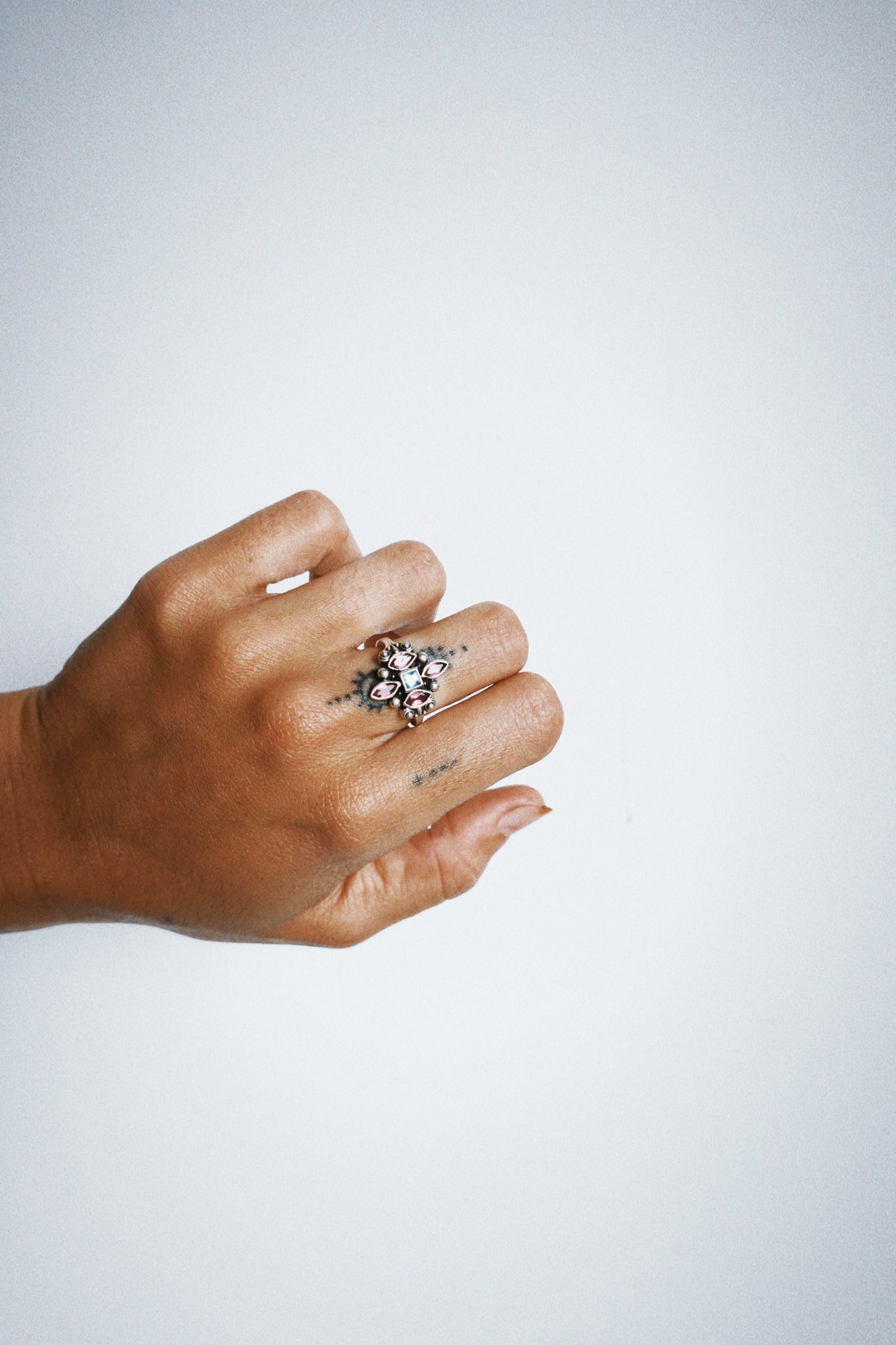 N235- Meher Rani 925 Silver Ring