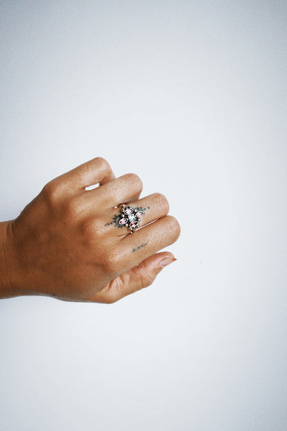 N235- Meher Rani 925 Silver Ring