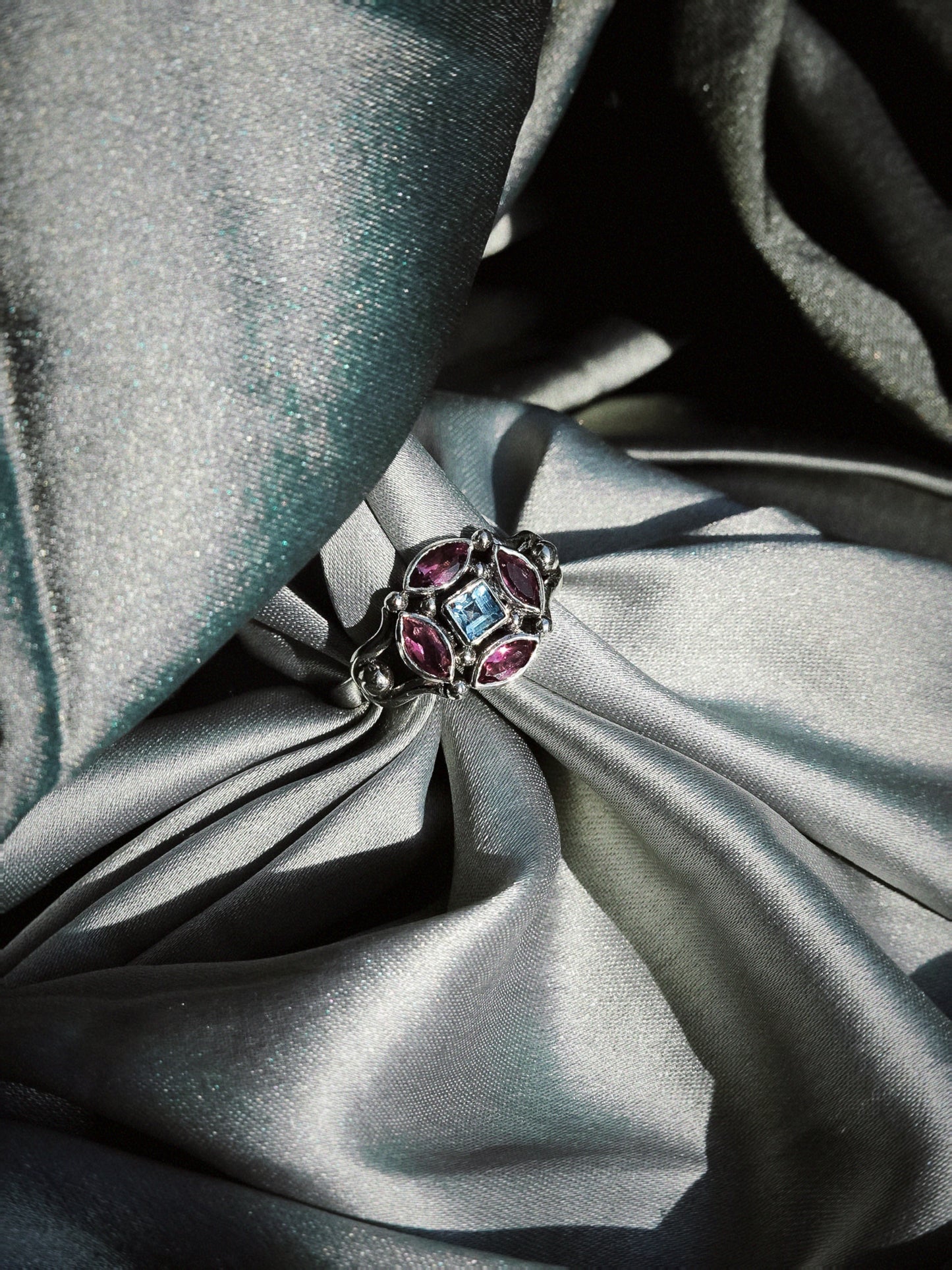 N235- Ziya Rani 925 Silver Ring