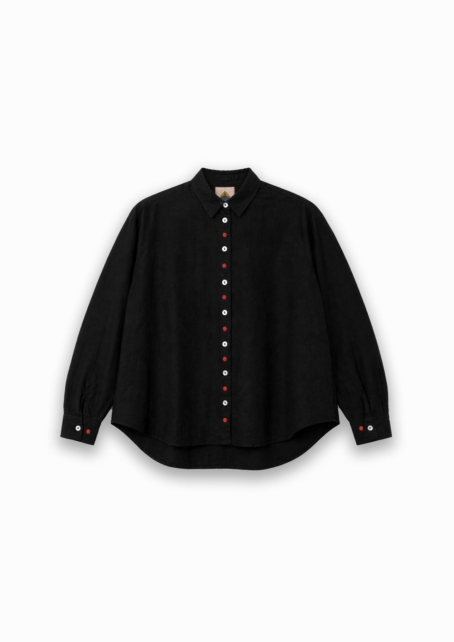 W3 – Long Sleeve Shirt | Hand-Embroidered Rayon