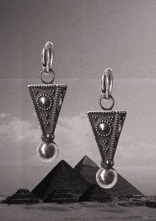 N94 - PYSD Pyramidal earrings Silver 925