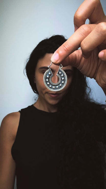 N237– Maru Handmade  Silver Earrings