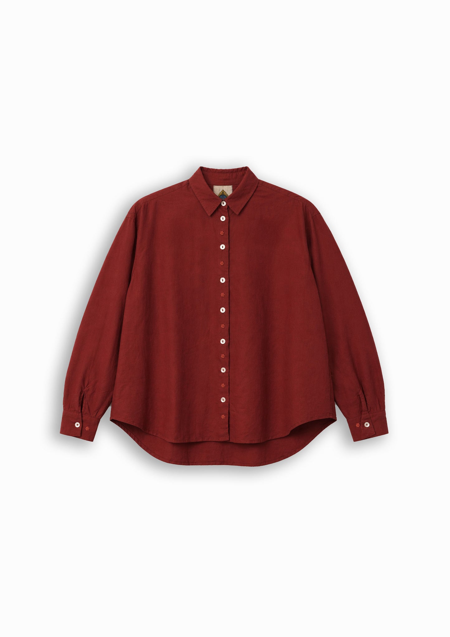 W3 – Long Sleeve Shirt | Hand-Embroidered Rayon